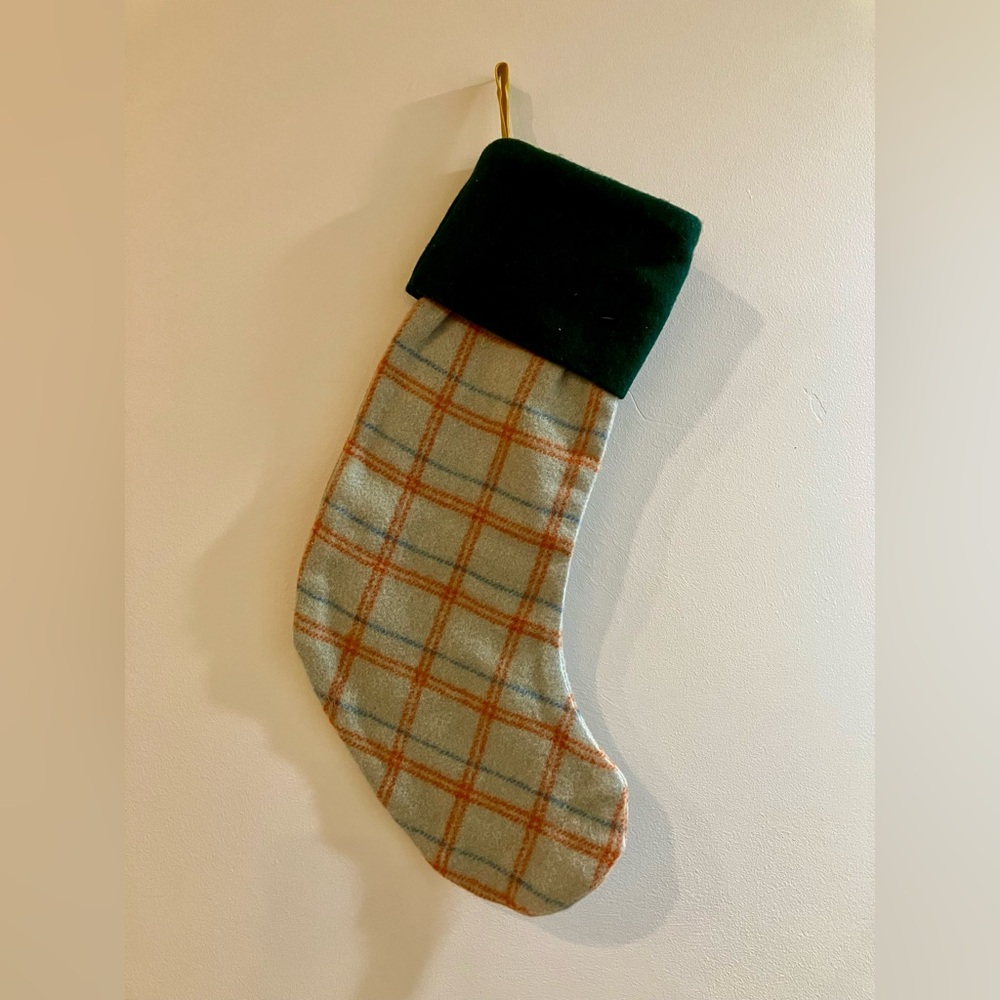 Schoolhouse Electric 2022 Heirloom Stocking in Winter Plaid BRAND NEW - Picture 2 of 3
